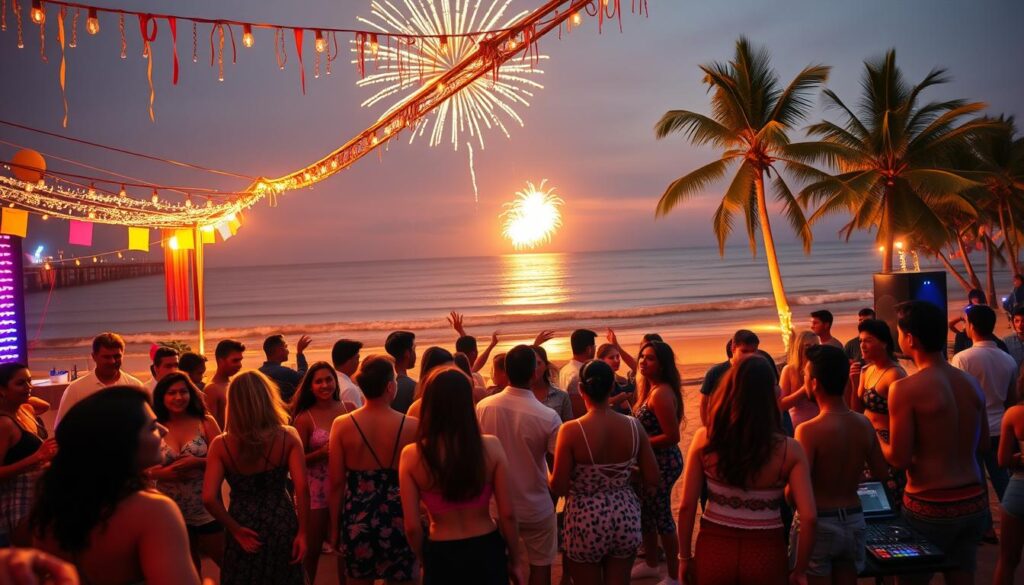 best new year beaches music energy